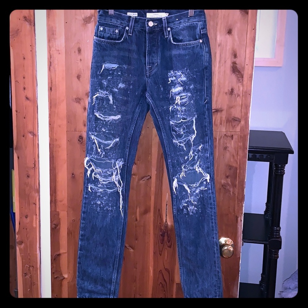 TOPMAN JEANS Distressed Jeans Sexy HOT Skinny 28R